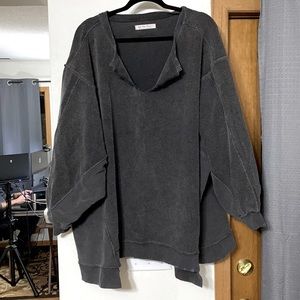 Free People (We the Free) With the Band Oversized Sweatshirt (Medium)